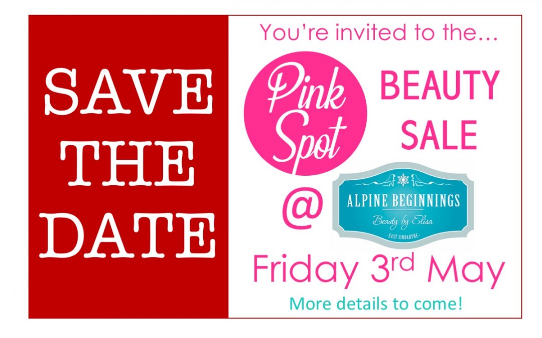 Pink Spot Beauty Sale Coming Up